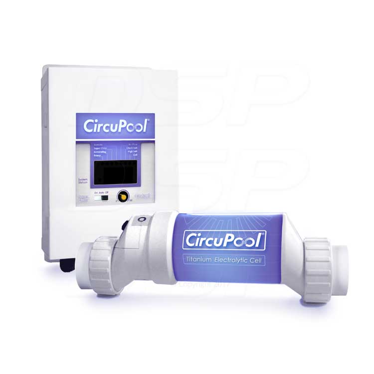 When installing circupool universal40 cell vertically, which end of the cell flow to pool.  I do not see any arrow showing which way it goes.