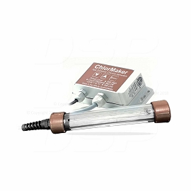 what do you do with the chlormaker cell before you go into your spa, do you unplug it or just take it out and lay it on something with it still pluged in?
